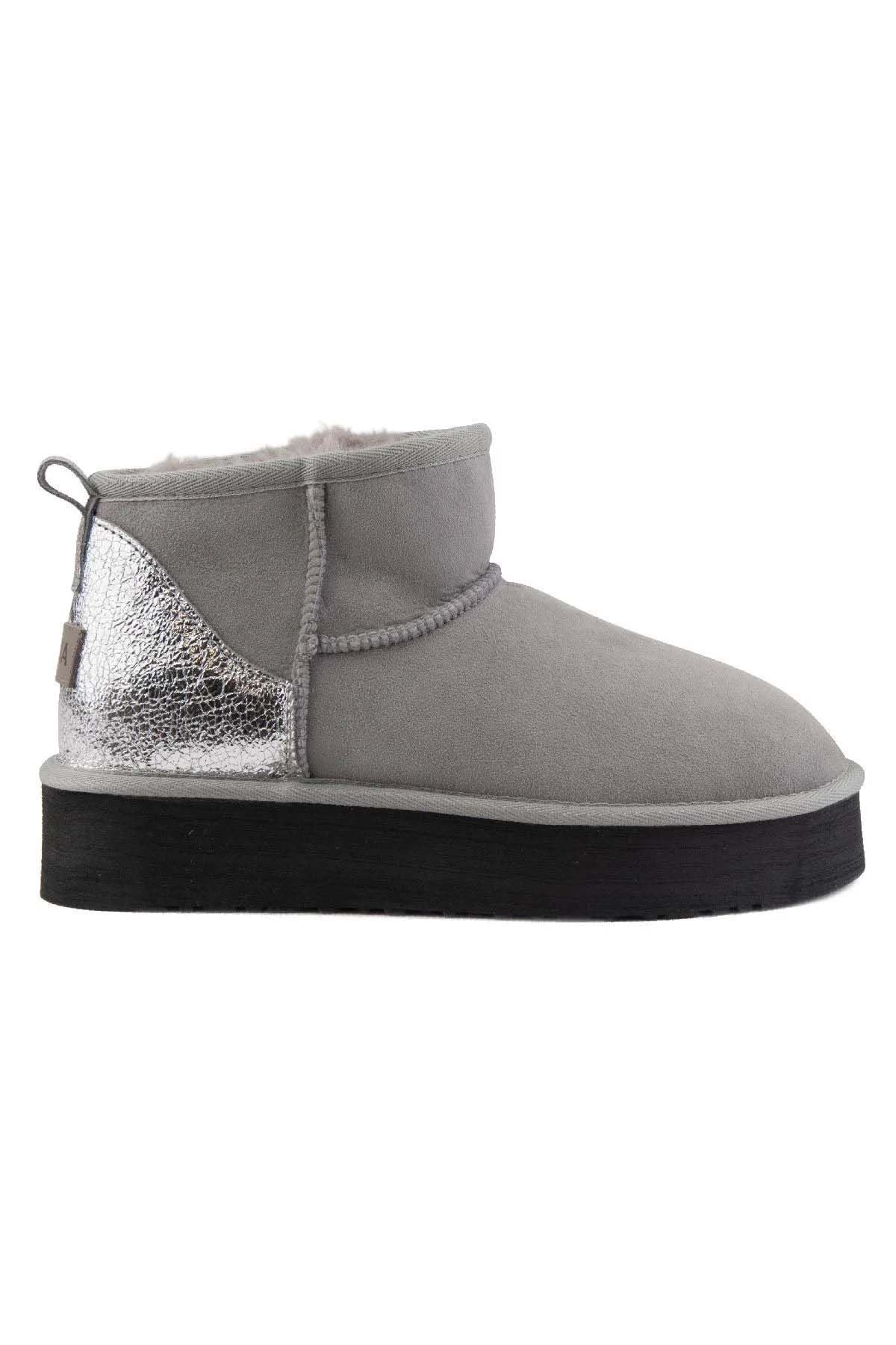 Yüksek Taban Kadın Bot 191301 Gri