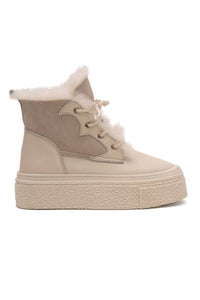 Platform Women's Sneaker 191351 Beige