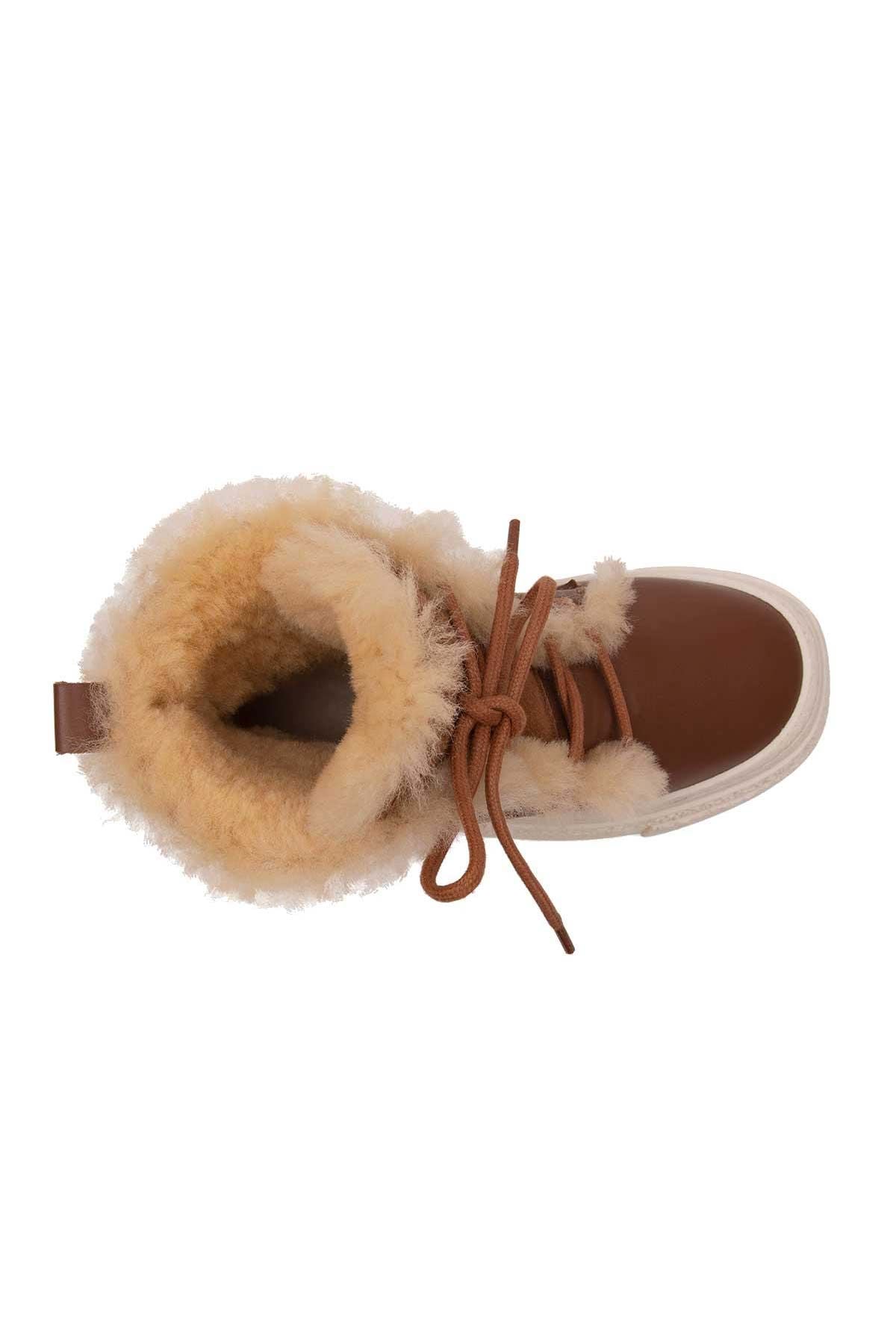 Yüksek Taban Kadın Sneaker 191351 Taba