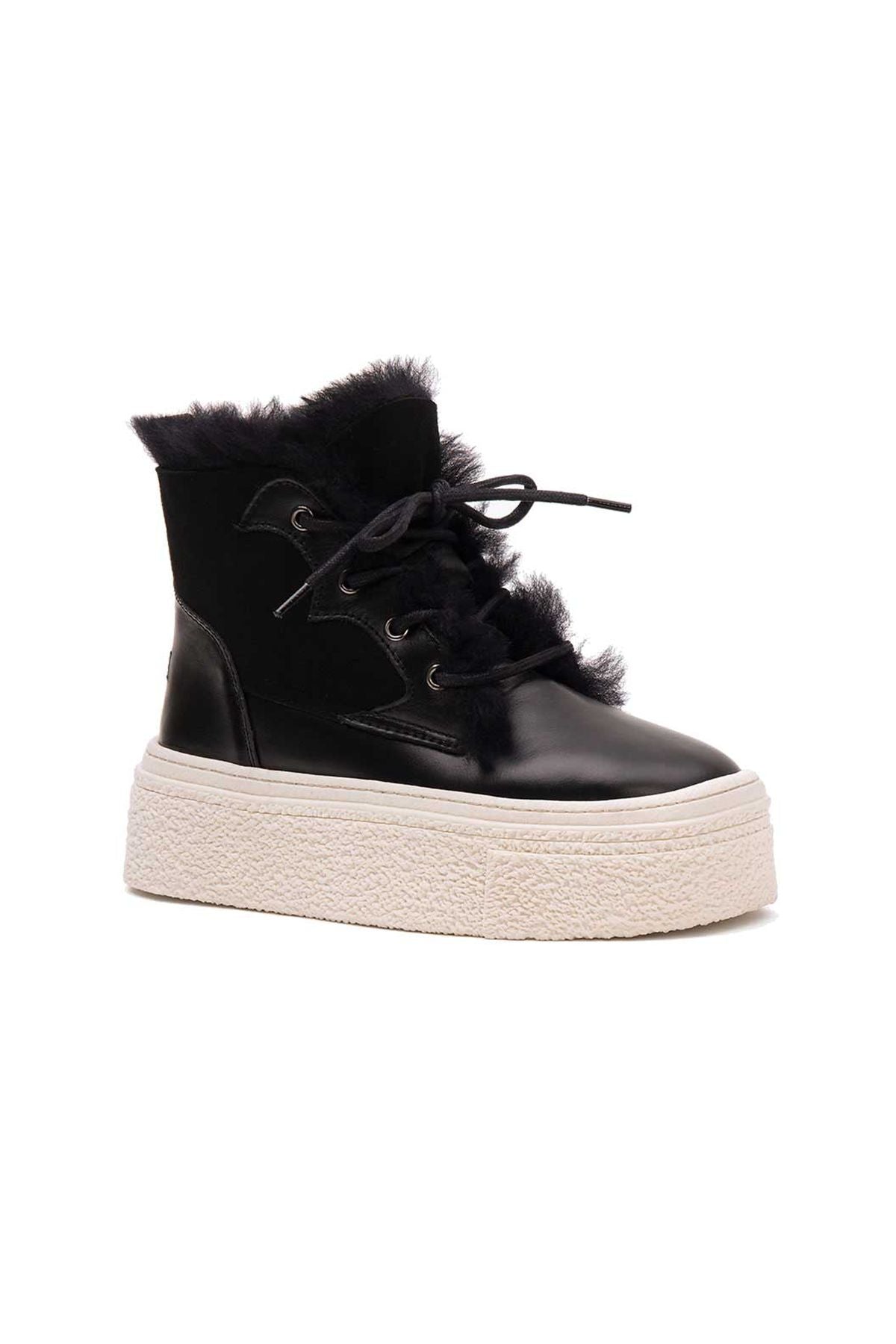 Yüksek Taban Kadın Sneaker 191351 Siyah