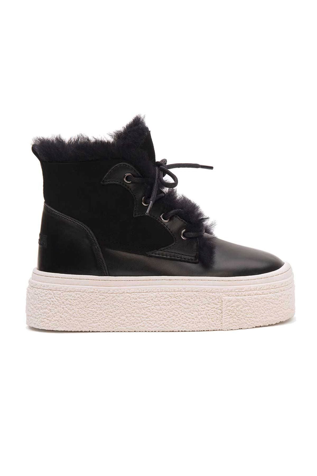 Yüksek Taban Kadın Sneaker 191351 Siyah