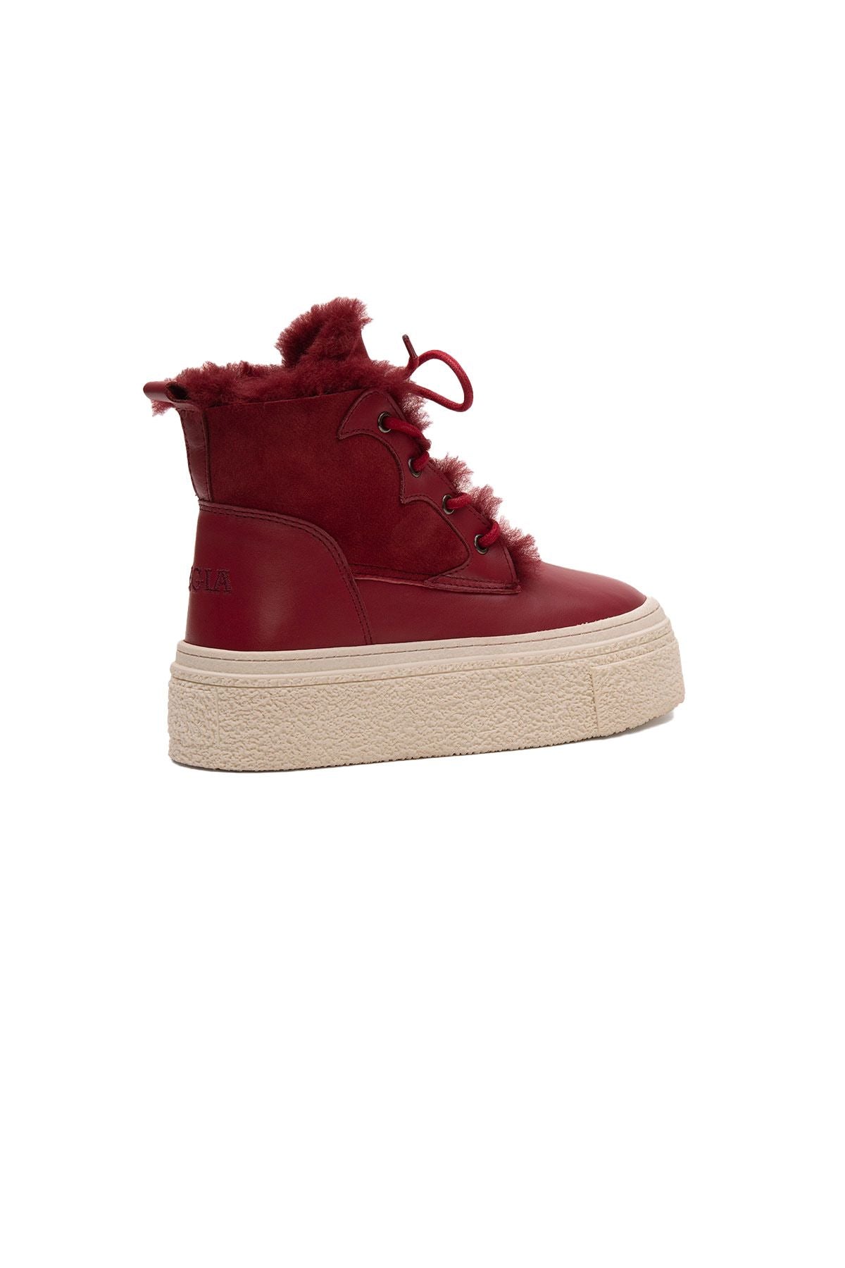 Yüksek Taban Kadın Sneaker 191351 Bordo