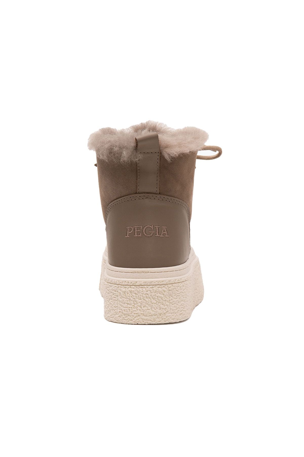 Yüksek Taban Kadın Sneaker 191351 Vizon