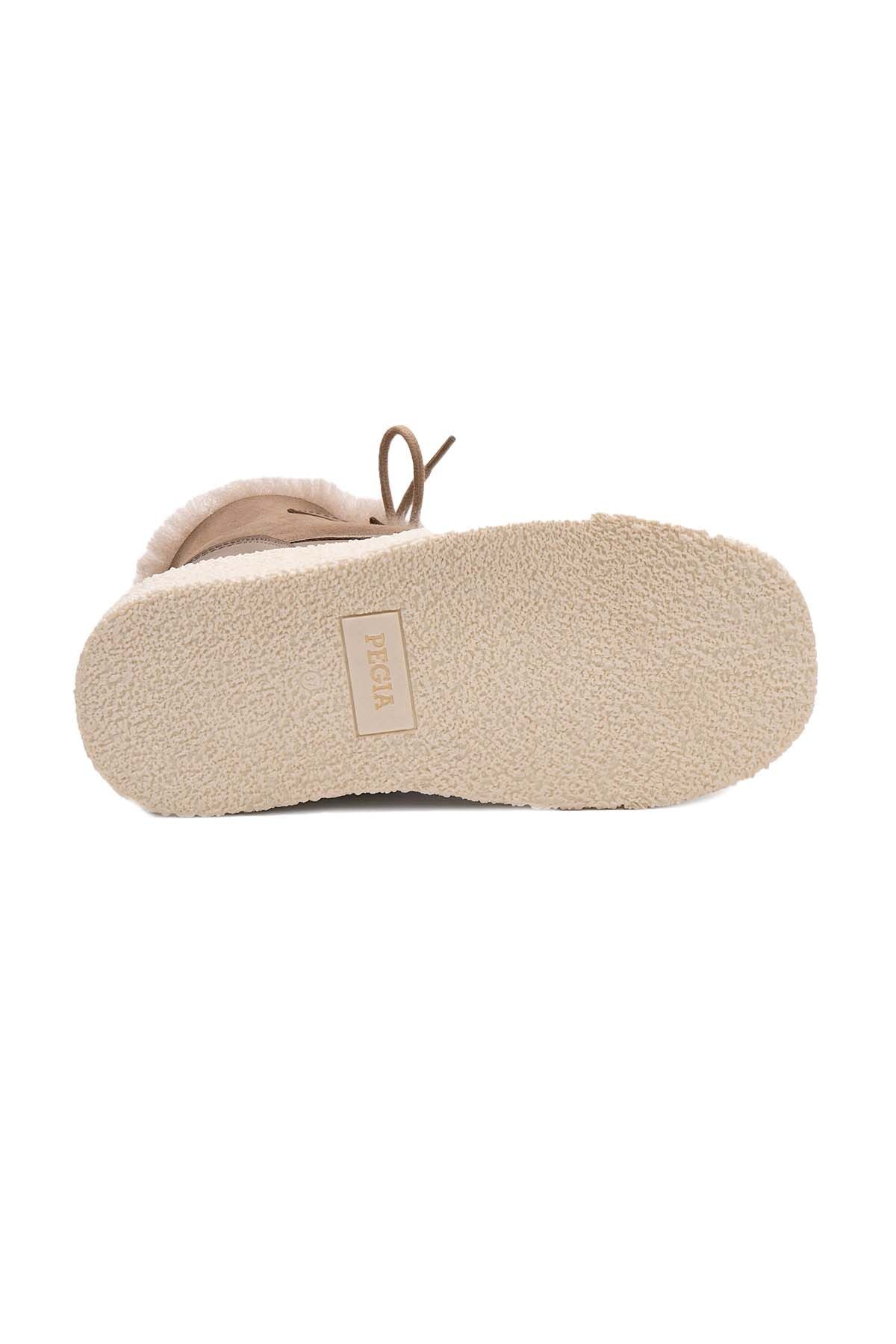 Yüksek Taban Kadın Sneaker 191351 Vizon
